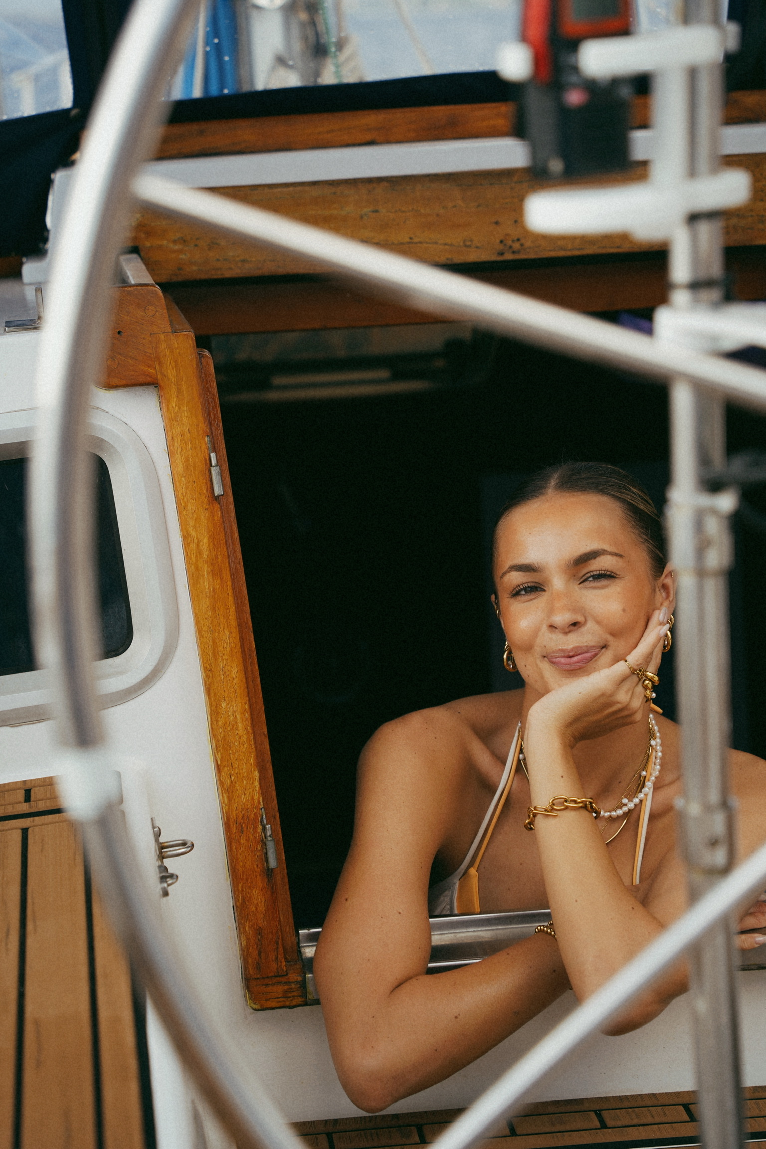 Portrait by Sharkey aboard Sailing Beauty.